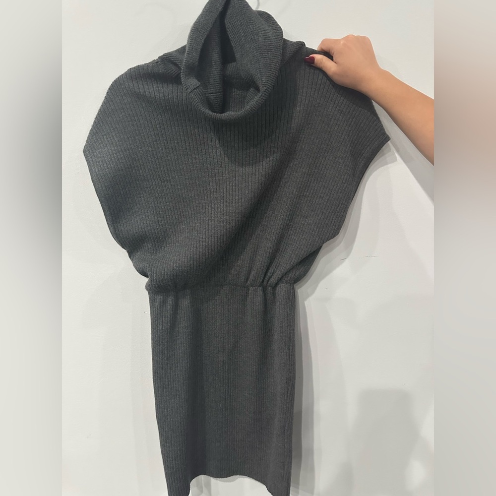 Alice + Olivia Charcoal Knit Sweater dress